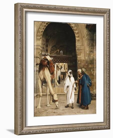 A Dispute Among Arabs-Jean Leon Gerome-Framed Giclee Print