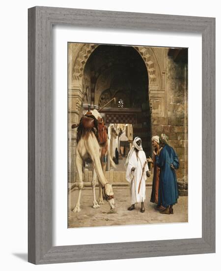 A Dispute Among Arabs-Jean Leon Gerome-Framed Giclee Print