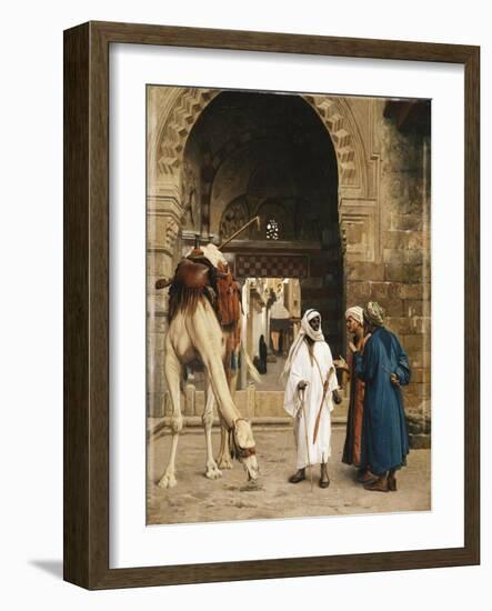 A Dispute Among Arabs-Jean Leon Gerome-Framed Giclee Print