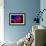 A Distant Alien Star System-null-Framed Art Print displayed on a wall