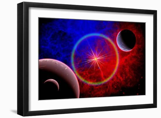 A Distant Alien Star System-null-Framed Premium Giclee Print