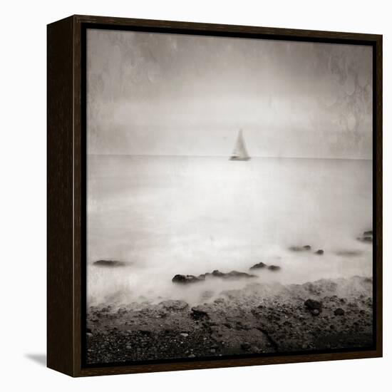 A Distant Sailing Boat on the Sea-Luis Beltran-Framed Premier Image Canvas