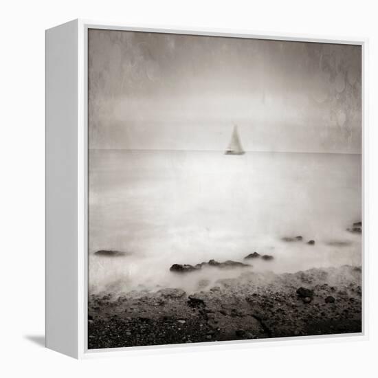 A Distant Sailing Boat on the Sea-Luis Beltran-Framed Premier Image Canvas