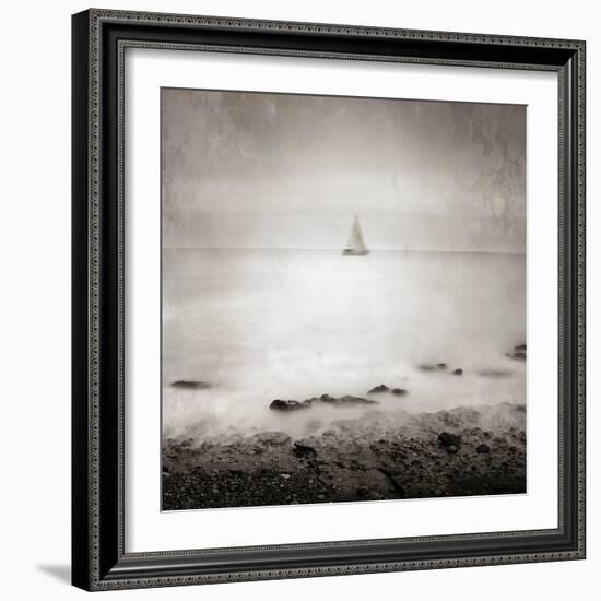 A Distant Sailing Boat on the Sea-Luis Beltran-Framed Photographic Print