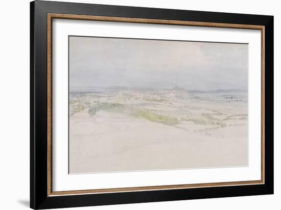 A Distant View of Edinburgh, 1809 (W/C over Graphite on Paper)-Thomas Stothard-Framed Giclee Print