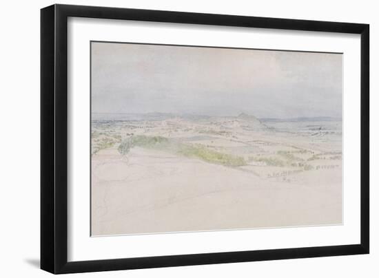 A Distant View of Edinburgh, 1809 (W/C over Graphite on Paper)-Thomas Stothard-Framed Giclee Print