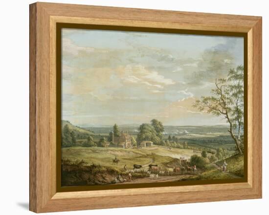 A Distant View of Maidstone, from Lower Bell Inn, Boxley Hill-Paul Sandby-Framed Premier Image Canvas
