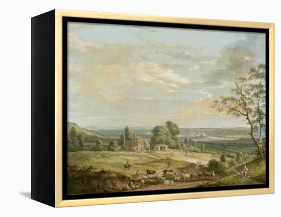 A Distant View of Maidstone, from Lower Bell Inn, Boxley Hill-Paul Sandby-Framed Premier Image Canvas