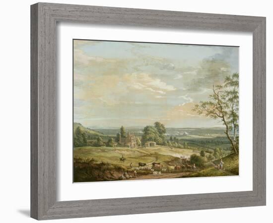 A Distant View of Maidstone, from Lower Bell Inn, Boxley Hill-Paul Sandby-Framed Giclee Print