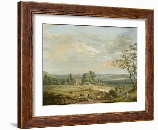 A Distant View of Maidstone, from Lower Bell Inn, Boxley Hill-Paul Sandby-Framed Giclee Print