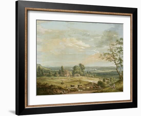 A Distant View of Maidstone, from Lower Bell Inn, Boxley Hill-Paul Sandby-Framed Giclee Print