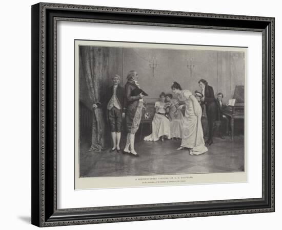 A Distinguished Visitor-George Goodwin Kilburne-Framed Giclee Print