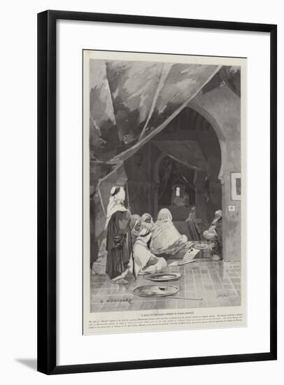 A Divan of the Grand Shereef of Wazan, Morocco-Charles Auguste Loye-Framed Giclee Print