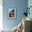 A Diver Approaches Colorful Soft Corals and Crinoids on the Reefs of Raja Ampat-null-Framed Photographic Print displayed on a wall