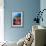 A Diver Approaches Colorful Soft Corals and Crinoids on the Reefs of Raja Ampat-null-Framed Photographic Print displayed on a wall