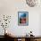 A Diver Approaches Colorful Soft Corals and Crinoids on the Reefs of Raja Ampat-null-Framed Photographic Print displayed on a wall