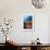 A Diver Approaches Colorful Soft Corals and Crinoids on the Reefs of Raja Ampat-null-Framed Photographic Print displayed on a wall