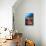 A Diver Approaches Colorful Soft Corals and Crinoids on the Reefs of Raja Ampat-null-Mounted Photographic Print displayed on a wall