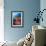 A Diver Approaches Colorful Soft Corals and Crinoids on the Reefs of Raja Ampat-null-Framed Photographic Print displayed on a wall