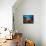 A Diver Looks On at a Colorful Reef with Sea Fans, Solomon Islands-Stocktrek Images-Framed Premier Image Canvas displayed on a wall