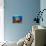 A Diver Looks On at a Colorful Reef with Sea Fans, Solomon Islands-Stocktrek Images-Framed Premier Image Canvas displayed on a wall