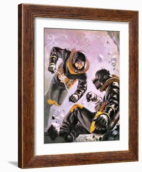 A Diving Expedition Led by Captain Jacques-Yves Cousteau-Mcbride-Framed Giclee Print