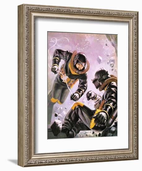 A Diving Expedition Led by Captain Jacques-Yves Cousteau-Mcbride-Framed Giclee Print