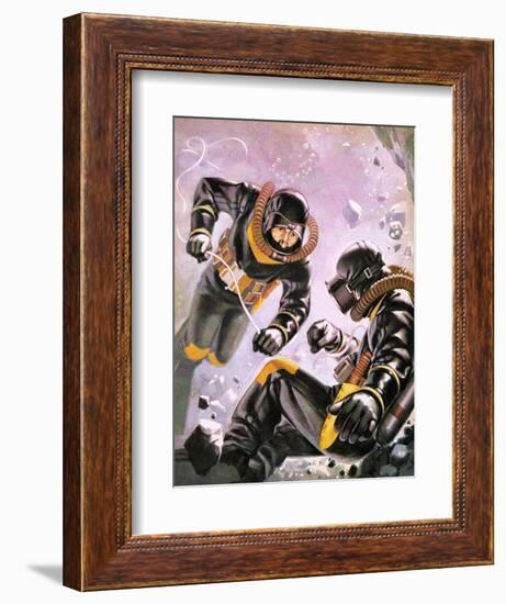 A Diving Expedition Led by Captain Jacques-Yves Cousteau-Mcbride-Framed Giclee Print