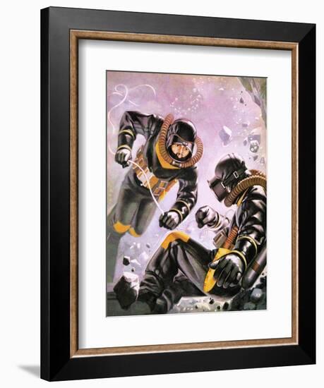 A Diving Expedition Led by Captain Jacques-Yves Cousteau-Mcbride-Framed Giclee Print