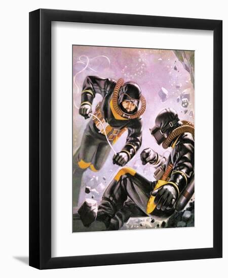 A Diving Expedition Led by Captain Jacques-Yves Cousteau-Mcbride-Framed Giclee Print