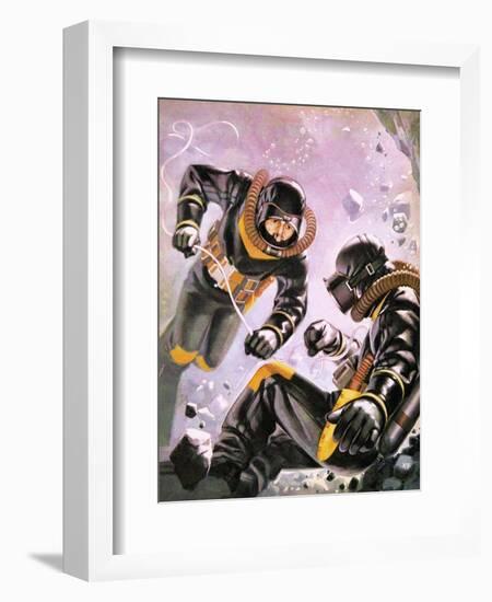 A Diving Expedition Led by Captain Jacques-Yves Cousteau-Mcbride-Framed Giclee Print