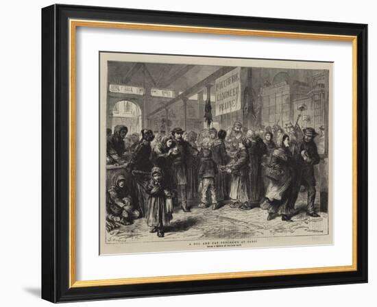 A Dog and Cat Butcher's at Paris-Godefroy Durand-Framed Giclee Print