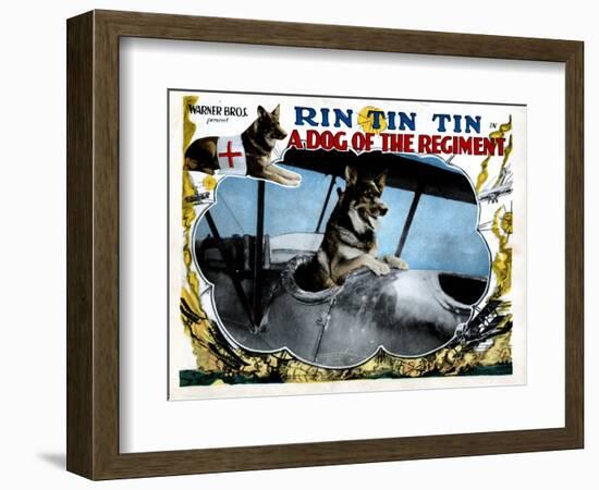 A Dog of the Regiment, Rin Tin Tin, 1927-null-Framed Premium Giclee Print