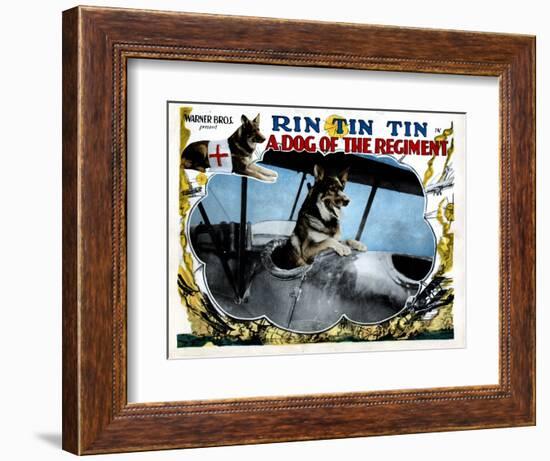 A Dog of the Regiment, Rin Tin Tin, 1927-null-Framed Premium Giclee Print