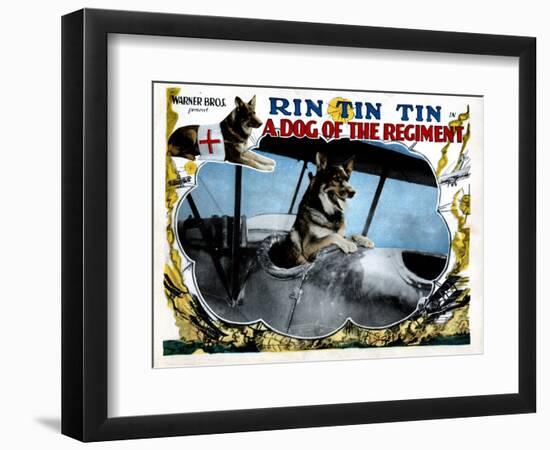 A Dog of the Regiment, Rin Tin Tin, 1927-null-Framed Premium Giclee Print