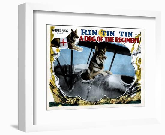 A Dog of the Regiment, Rin Tin Tin, 1927-null-Framed Premium Giclee Print