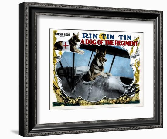 A Dog of the Regiment, Rin Tin Tin, 1927-null-Framed Premium Giclee Print