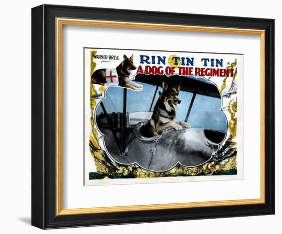 A Dog of the Regiment, Rin Tin Tin, 1927-null-Framed Premium Giclee Print