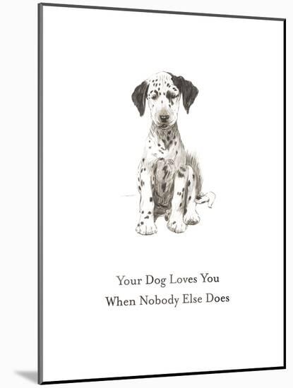 A Dog's Love-Cecil Aldin-Mounted Giclee Print