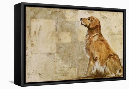 A Dog's Story 2-Elizabeth Hope-Framed Premier Image Canvas