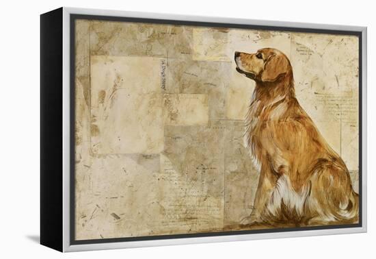 A Dog's Story 2-Elizabeth Hope-Framed Premier Image Canvas