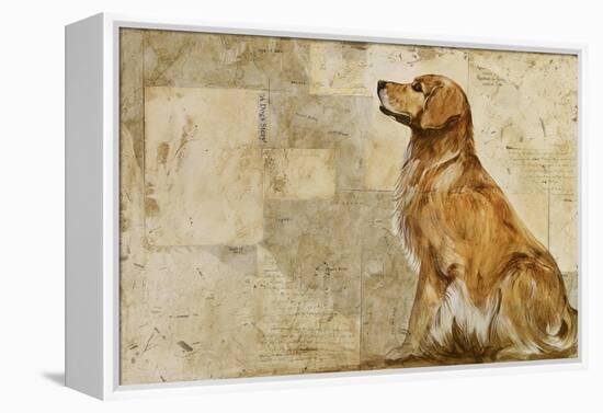 A Dog's Story 2-Elizabeth Hope-Framed Premier Image Canvas