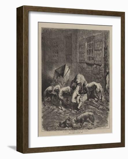 A Dogs' Dinner Party in Paris-Ernest Henry Griset-Framed Giclee Print