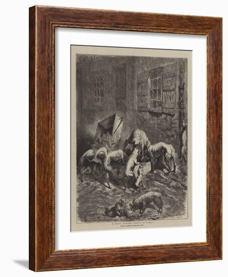 A Dogs' Dinner Party in Paris-Ernest Henry Griset-Framed Giclee Print