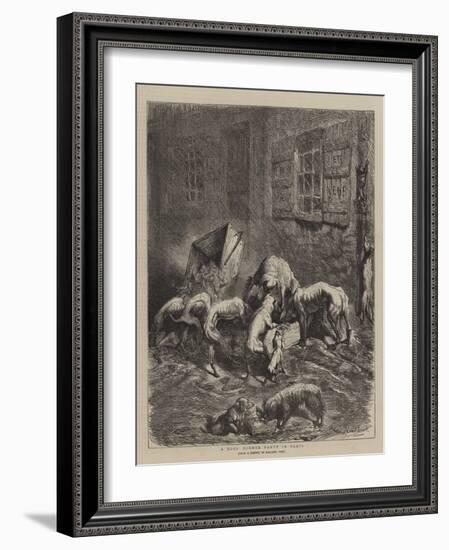 A Dogs' Dinner Party in Paris-Ernest Henry Griset-Framed Giclee Print