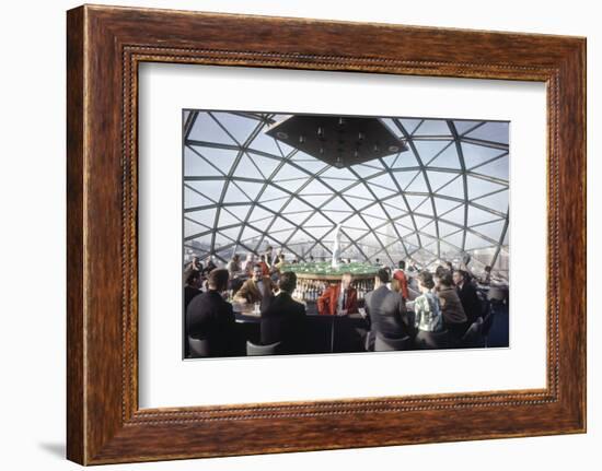 A Domed Cocktail Lounge on Top of 15 Story Capp Towers Hotel, Minneapolis, Minnesota, 1963-Yale Joel-Framed Photographic Print