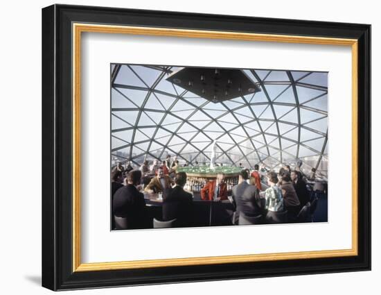 A Domed Cocktail Lounge on Top of 15 Story Capp Towers Hotel, Minneapolis, Minnesota, 1963-Yale Joel-Framed Photographic Print