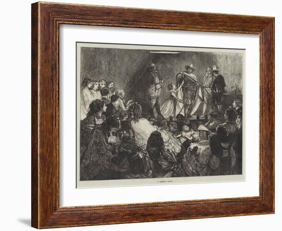 A Domestic Drama-Francis S. Walker-Framed Giclee Print