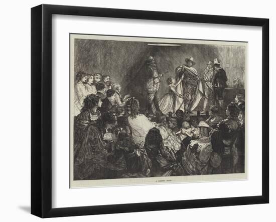 A Domestic Drama-Francis S. Walker-Framed Giclee Print