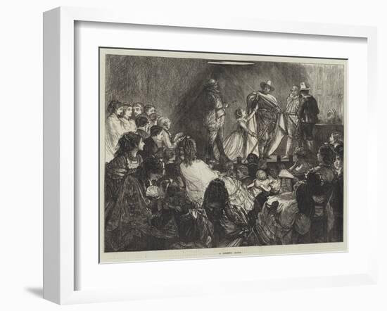 A Domestic Drama-Francis S. Walker-Framed Giclee Print